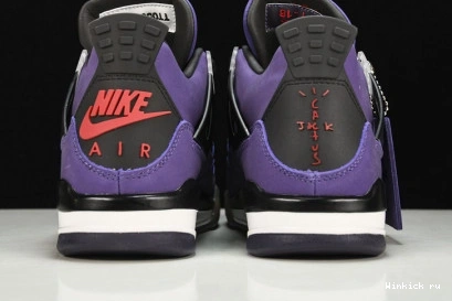 Jordan Travis Scott 4 Purple Retro x 1111